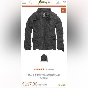 BRANDIT BRITANNIA JACKET BLACK